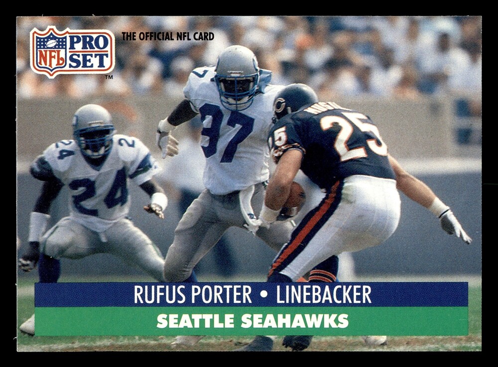 1991 Pro Set #665 Rufus Porter Seattle Seahawks Football Card